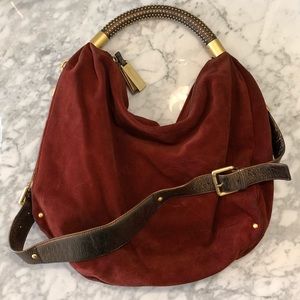 Kenneth Cole suede hobo